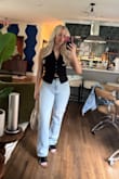 Got this top to try out the casual suiting look, and I'm so glad I did! It fits perfectly and is SO comfortable. It's well lined and has plenty of stretch. Looks great with jeans, shorts, slacks, and even with my ivory satin mini skirt. Very versatile, comfortable, and cute. - Melanie Y.