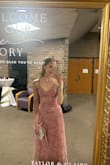 Loved this dress! Fun for a formal spring wedding. Started with a small, which fit alright, but ended up sizing down to an XS, just depends on how form-fitting you want it to be. 

Also side note, when it first arrived it had a small rip in the side, but the Lulus customer service team was amazing and sent me a new one right away, so that it would arrive in time for the wedding I was attending :) - Molly F.
