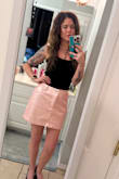 Great skirt, true to size, but no stretch. I love it. - Ashley W.