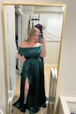 Beautiful dress!!! This fit great. I just decided to go with another option. It would've been about a foot too long, so definitely would've needed alterations. - Alexandria T.