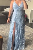 Absolutely adore this dress. Bust section ran very big for me, but the dress is beautiful and a great color, thick fabric. A few stray strings, but nothing that I couldn't fix myself. Came wrinkled but steamed it and love it! - Crystal B.
