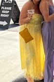I first ordered this dress in a Large but it fit too tight. Returned it for an XL and it fit me perfect. I received compliments and felt comfortable the entire day in this dress. It was an outdoor, hot, Florida wedding but the dress kept me cool. I did wear a slip under if because it is a little see through in the sun. - Jessica P.