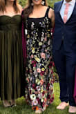 Hugged me in all the right places and felt so confident in it. My only complaint is as a busty girl, the tie straps were not holding me up. Using someone else's review/suggestion, I hand-sewed on two thick pieces of ribbon that helped do the job and also allowed me to wear a bra. The material of the dress is neither thin nor thick. I wish it had a little more structure to it, but for the price, it was great. - Rebecca M.