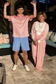My daughter wore this for Easter. She loves the color, it's nice quality. We live in FL, and it's the perfect weight to haul around for the freezing indoor a/c. Don't mind my son; he wanted to be included. Pants & white shirted tee are also Lulus. - Lo F.