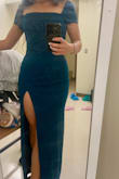 Love the fabric and length, and color! Straps do slide off, but otherwise great. - Emily C.