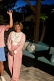 Cute happy pants, high-waisted & very lightweight. These require nude undies, as they are a bit see-through. My daughter wore them for Easter and loved them. They do run long, but true to size, other than that. Tee & cardigan are also Lulus. - Lo F.