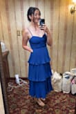Dress quality was solid. Didn't need to wear a bra, but did wear some cakes for extra comfort. Can't wait to wear this again! - Gabby S.