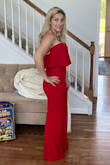 This jumper accentuated my body and looks so amazing in all the right places! The only critique is that the length is very long, and I had to have it tailored. If you're short, you will probably need to have the length adjusted even if you plan on wearing 4 inch heels - Andrea T.