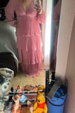 Hello the dress is super cute and good quality. Only that it was too small and I will order one L. - Liliana M.