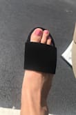 They look expensive Love them very comfy runs true to size I got them in black - Kathy P.