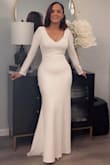 This dress is amazing. It fits nicely. I'm short so I had to have it altered the length, but that was it. The quality is good, and it just looks amazing - Evelin N.