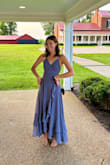 I love this dress! Wore it as a guest at a black tie optional wedding. As a small-chested girl, I was really pleased with how this fit, and the adjustable straps were perfect. I'm 5'8, and this was the perfect length with short heels - Emma M.