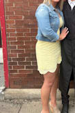 Wore for my son's graduation. I wish there was a little stretch to it, but overall it was super comfy. - Ashley S.