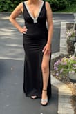 This dress is absolutely gorgeous. It fit perfectly, I'm 5'5 150, and wore a medium. I wore it to a wedding and got so many compliments - Gina C.