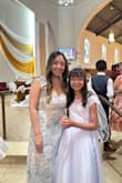 I purchased this dress for my nieces, first communion, as I was going to be her godmother. I thought it was perfect and not too revealing for a church ceremony! The material was super soft, and the dress was very comfortable. I got a lot of compliments all day from it! - Denisse R.