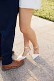 Absolutely loved these shoes! The ankle strap makes them much easier to walk in. Not the comfiest and probably wouldn't want to be in them for more than an hour or two, but perfect for engagement photos! - Madison K.