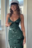 Really nice dress that fitted nicely. Used for graduation day. In the afternoon one of the straps on the shoulder snapped. :/ But was fixed so it would last for the duration of the night. - Gudny O.