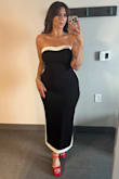I felt SO confident in this dress and everyone told me how amazing it looked on me. Hugs you in all the right places and the slit made it great for dancing. It was a little bit big up top but fit my hips perfectly. I'm usually a Large, though, so did have to get an XL. - Maggie B.