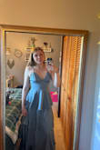 I got this for a bridesmaids dress. It zipped up just perfect, a little loose in the bust, I am a 34A. But that is as expected as a smaller chested girl. The straps are adjustable which helps although I will just put a sticky covers on as there is no built in bra or padding. It is slightly long by about 2 inches, but with some short heels the length is perfect. The style of dress is very flattering, the material wrinkles easily so make sure you have a steamer or another way to get those out. - Carlie J.