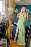 It's gorgeous. Fits like a dream. Comfy! I'm a little too short for it but nice heels fix that problem. It's an amazing dress!! - Lorin P.