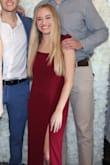 The ties on the shoulders and slit were so cute. It was lined and as someone who always buys petite, this fit perfectly lengthwise. - Rachelle H.
