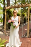 This dress was of great amazing quality, great fit and MOST importantly comfy! It has so much stretch to it! I felt so so classy just as I had dreamed! So so thankful I stumbled upon Lulus, I was familiar with the boutique but not the wedding side! This dress looked and felt super expensive! Thank you for providing amazing Wedding Wear!! - Andrea B.