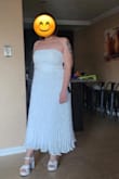 It's not heavy, and it is very flattering!
Perfect for my Vegas summer elopement. - Bertha A.