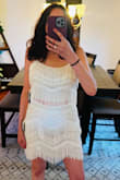 Not on, I had zero hope for it. However, Put it on and loved it! Fits nice, super fun. - Elizabeth A.