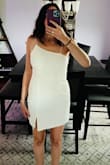 Fits perfectly. I love the sleek look. Excited to wear!
It is a little short though so I'm personally going to wear stretchy shorts or something under it. - Elizabeth A.