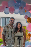 I loved this dress - wore it for my gender reveal party and got so many compliments! It was a bit loose around the chest, so I'd recommend sizing down if you're between sizes. Otherwise, it's a beautiful and flattering piece! - Akshata K.