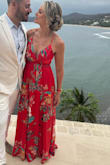 This dress was perfect for a wedding in Mexico! Material is very nice. - Stephanie F.