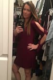 Ordered this dress in the mauve color first and loved it! The color of this dress is a little darker than the picture, but definitely will hide any red wine stains so that's a plus ;) Definitely a great dress for petite girls! Cheers Lulus xoxo - Kaitlyn E.