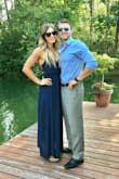 Absolutely loved this dress and wore it to a wedding recently!  Only thing is the straps had a tendency to fall off off my shoulders.  I have a broad muscular back, so I'm not sure if that was the reason or if I should have ordered a size larger (M) so that the straps across my back would have been longer. Regardless, I really like the dress and the style. - Heather B.
