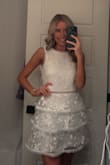 Bought this dress for graduation and received so many compliments! Found it to be a little big in the bust area, so I would order a size down and give yourself enough time in the event that you need alterations. Overall, I loved it's so cute & comfortable! Might purchase it again in navy to wear to my cousin's wedding! - Riley F.