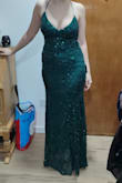I really love the dress. It fit perfectly. - Luciana M.