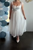 I wore this dress for my bridal shower! This dress was so cute and made me feel so feminine and pretty! Highly recommend - Angie B.