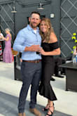 I love this dress and I will be wearing it again. The material is perfect, not too thin or thick. I didn't get overly warm and this was a June wedding. So many compliments on it too! - Jodi K.
