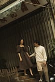 I wore this to a couples shoot my husband and I did in Hong Kong this last Winter, and my photographer recommended I wear earthy & neutral tones for her style of photography. I wanted something simple without it feeling too plain, so the pattern and bow detailing on this dress was perfect for me! The material is pretty light/thin, and even in the Winter, HK is pretty warm, so it was perfect for the weather. It was super cute but still toned down enough for what I was needing! - Caitlin H.