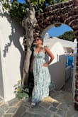 Arrived fast. Fabric is flowy and perfect for outdoor weather. I felt great in it and got tons of compliments. - Sheila R.