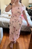 Great for hourglass or pear shaped curvy girls! Fabric is really nice, it's slightly see-through to dark colors underneath so keep that in mind. I sized down and love the fit/length, but if there were petite sizes, I would probably size up in the petite version. - Joanna C.