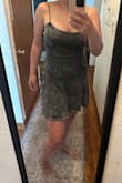Very cute dress but the color was not for me, it was also a bit too big for me but I wouldn't go down a size because it would be too short. Cute style tho! - Mary L.