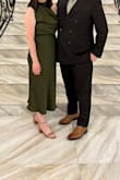 I've worn this to 2 weddings, and it is comfortable and flattering. I love the color of it, too - Lona W.