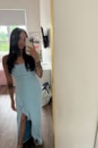 I wore this dress for my best friend's wedding as her something blue! It was absolutely perfect and I got soo many compliments. I would definitely recommend getting this dress. You can wear it to so many different occasions - Josie H.