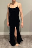 This may be the best thing I have ever put on my body. The best material, so comfy and soft. She's got some heft to her because she is velvet, but she lies so well on your body. The cowl neck is doing a lot of heavy lifting for me. - Jessica V.