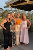 This was perfect for a beach party dinner I had. I could move about in it, but it was very stylish and comfy! I ordered a size medium I'm 5'4 140lbs, 39" in the hips.
 Highly recommend. - Jen R.