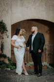 I loved everything about this dress. I used it for my courthouse wedding. and a photo section. Fits me very well. The material is thick and has a lot of stretch. 10/10 - Keila R.