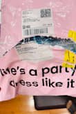 The package was damaged when it was delivered, and the dress was wet in the rain. - Vivek J.