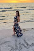I bought this to wear as a gender reveal maternity dress (4 months pregnant) and ended up getting proposed to in it too! Magical evening, the dress was perfect! - Sweetest M.