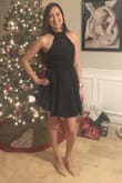 I ordered a Small, which is my usual size, but I'd have to say the waist was a bit more snug than I hoped. Other than that, it's an amazing cocktail dress. - Jessica W.