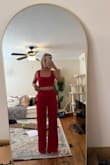 Both pieces for amazing and the pants were the perfect length! (I'm 5'8 and have long legs for reference) the perfect set - Jessica W.